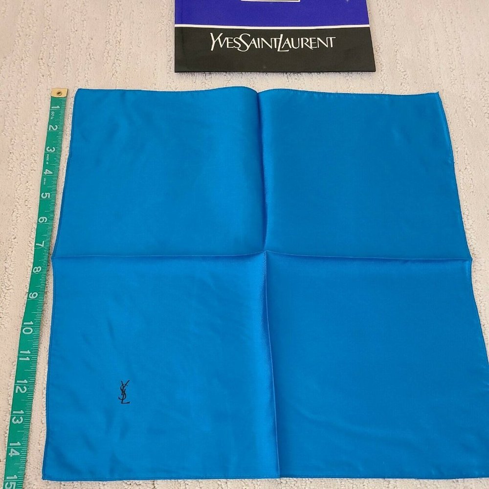 Vintage Yves Saint Laurent YSL Handkerchief Scarf NEW IN ORIG ENVELOPE 15"x15"